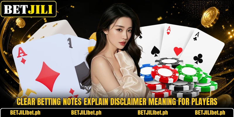 Clear betting notes explain disclaimer meaning for players Clear betting notes explain disclaimer meaning for players
