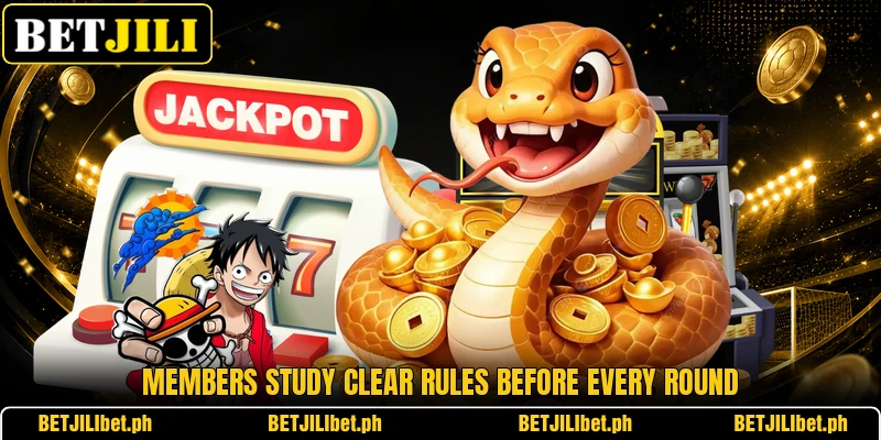 Members study clear rules before every round