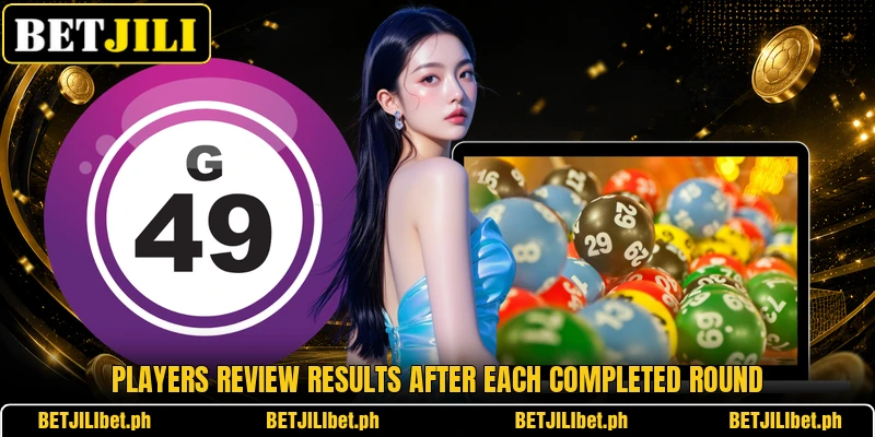 Players review results after each completed round