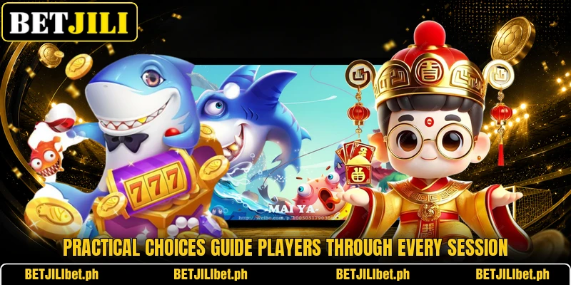 Practical choices guide players through every session
