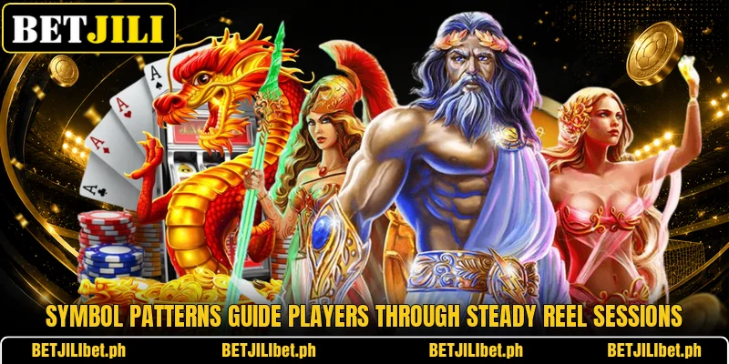 Symbol patterns guide players through steady reel sessions